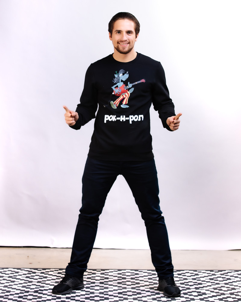 ROK N ROL SWEATSHIRT BLACK