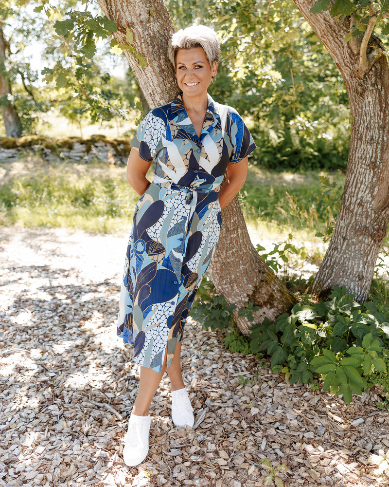 CAMO MIDI DRESS GREEN