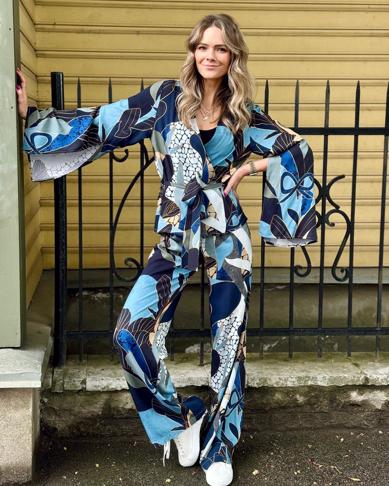 CAMO BOHO WIDE TROUSERS GREEN