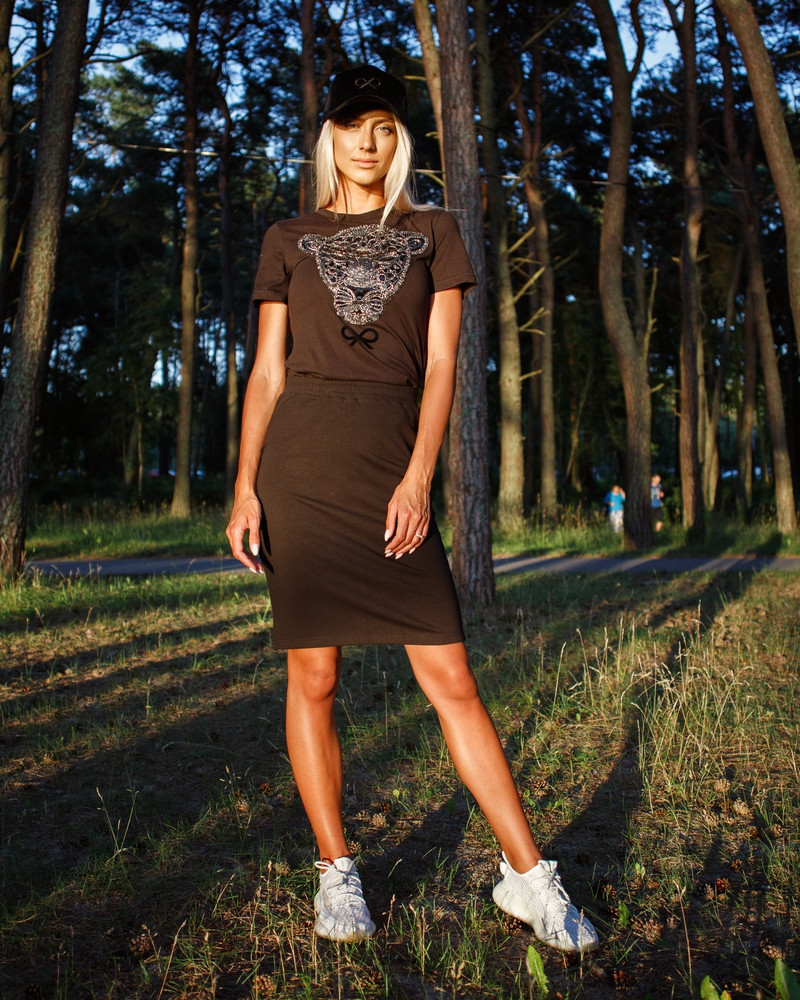 PENCIL SKIRT BLACK TRIKO