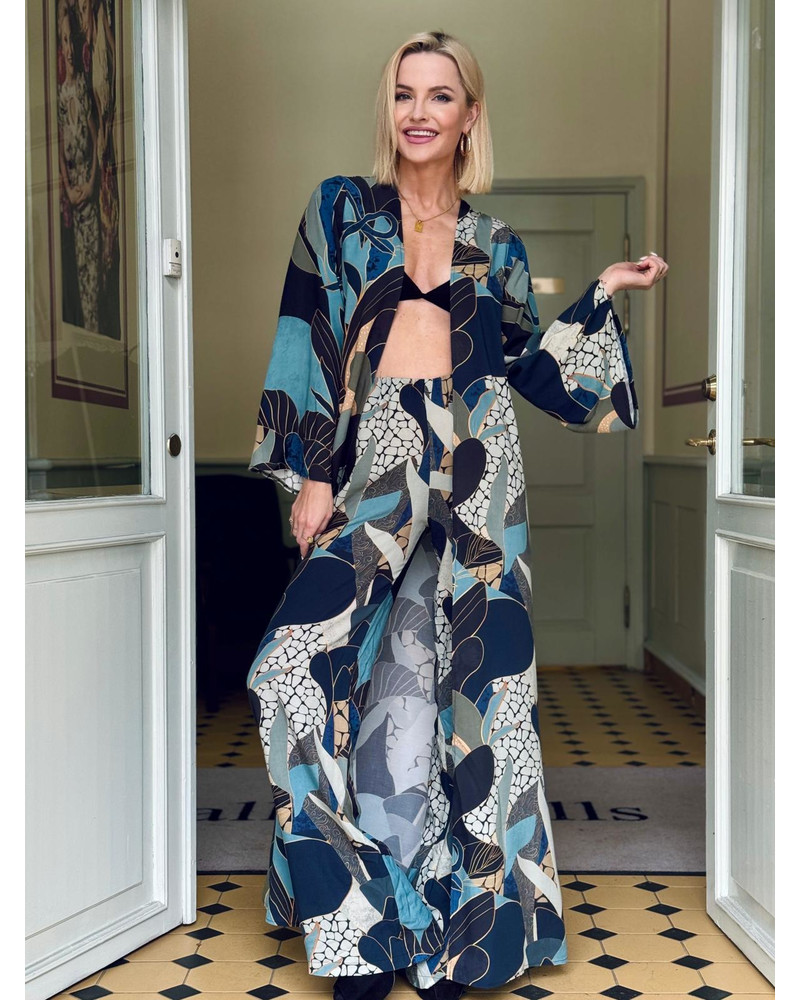CAMO FLYAWAY KIMONO GREEN