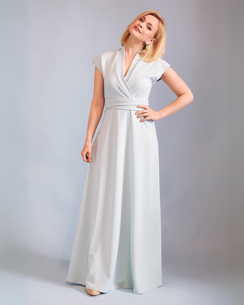 ELEGANT FREE MAXI DRESS MINT