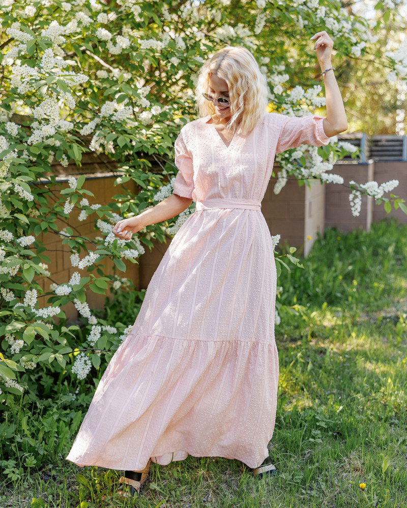 SUMMER COMET MAXI DRESS PINK