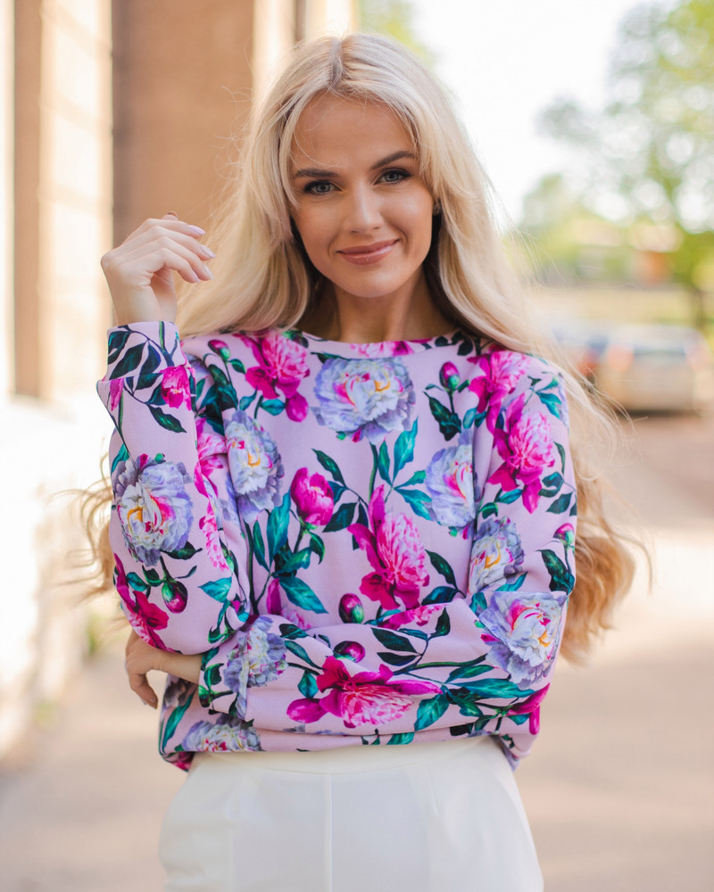 PEONY SWEATSHIRT BEIGE