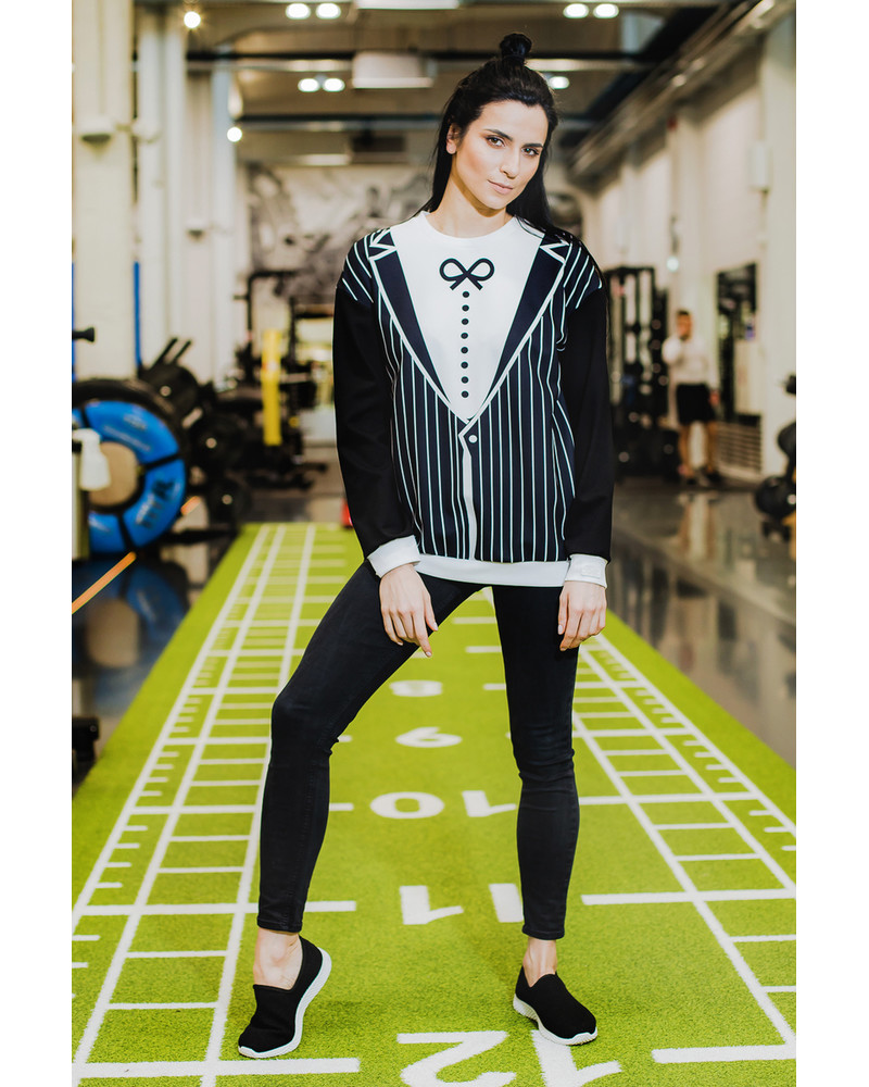 TD BOW OVERSIZE SWEATSHIRT