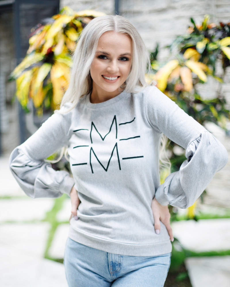 EMME ALICE SWETSHIRT LIGHT GREY