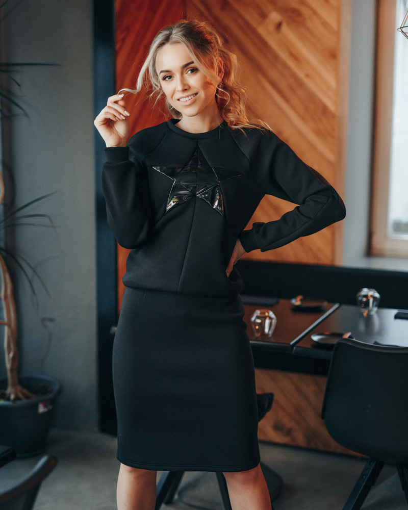 PENCIL SKIRT BLACK