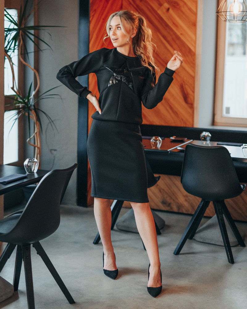 PENCIL SKIRT BLACK