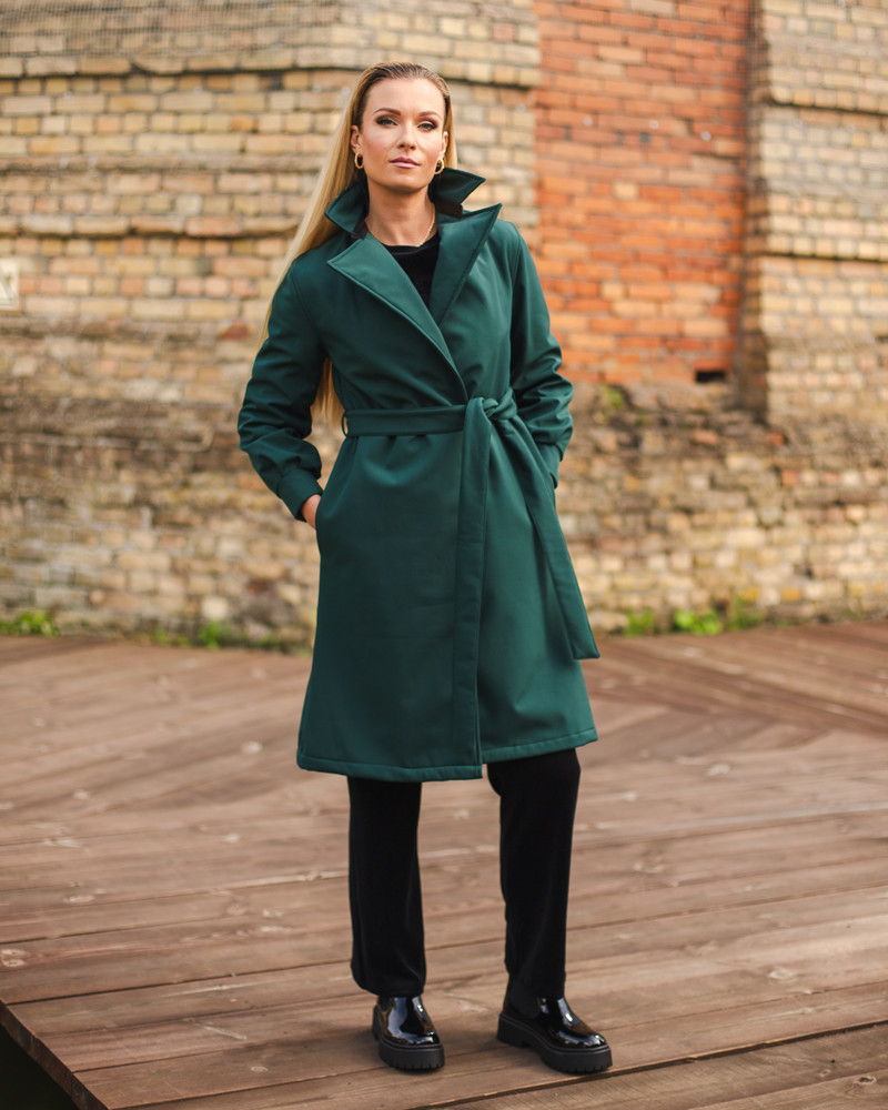 TD TRENCH COAT GREEN