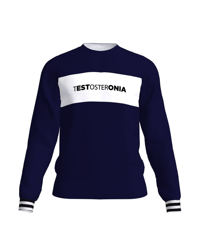 TESTOSTERONIA RAGLAN SWEATSHIRT DARK BLUE