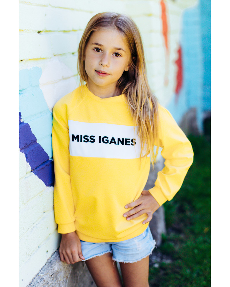 MISS IGANES KIDS SWEATSHIRT YELLOW