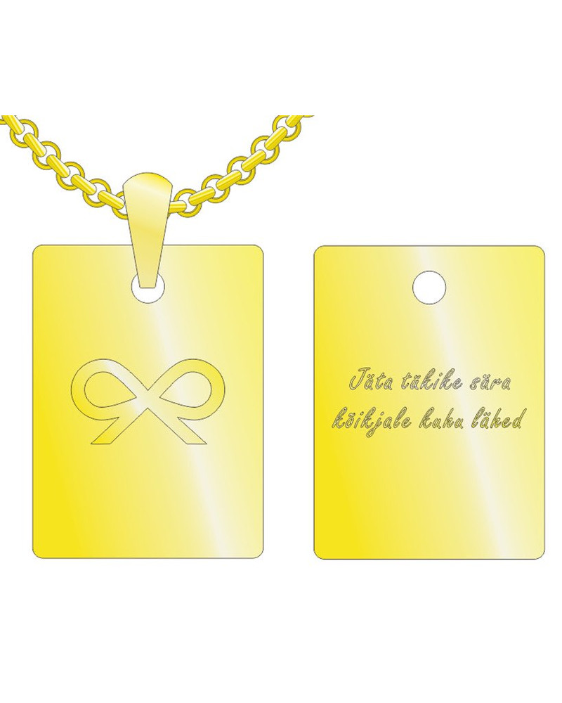 TD BOW NECKLACE GOLD