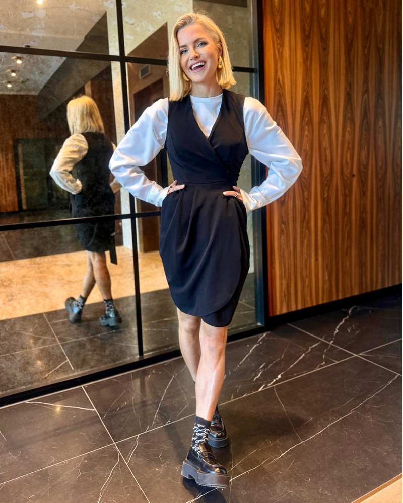 TULIP POCKET DRESS BLACK