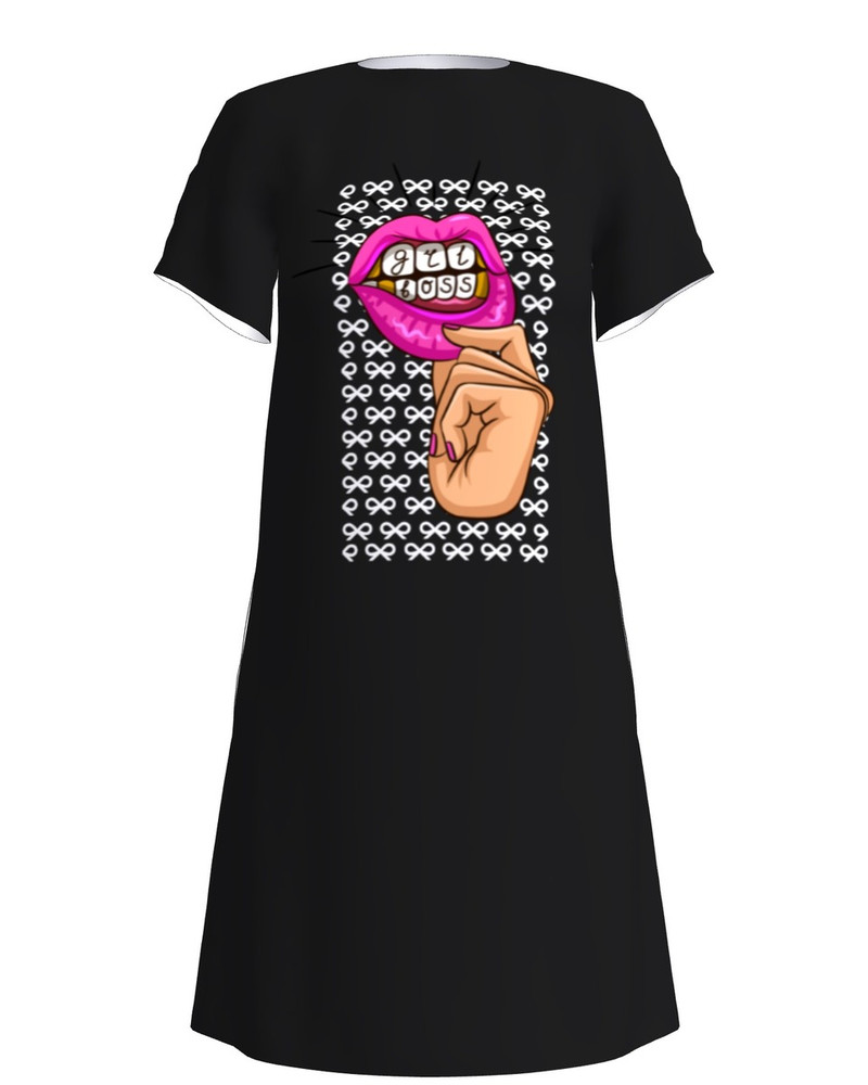 GIRL BOSS DRESS BLACK