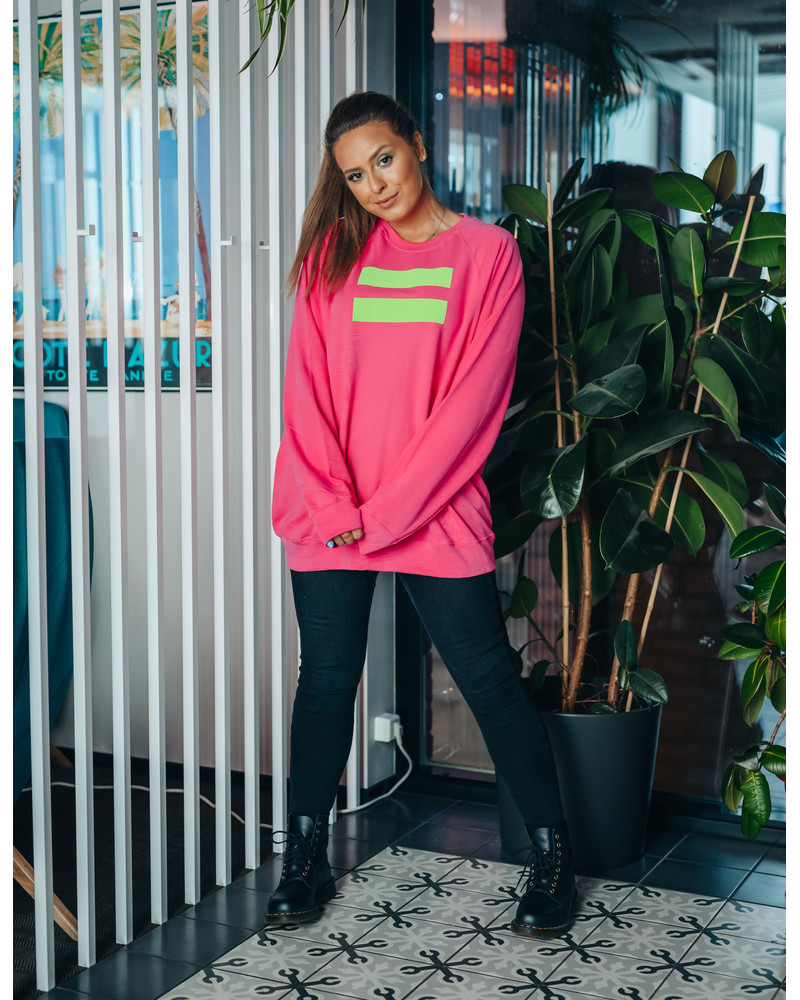 GREEN VÕRDSUS SWEATSHIRT FUCHSIA