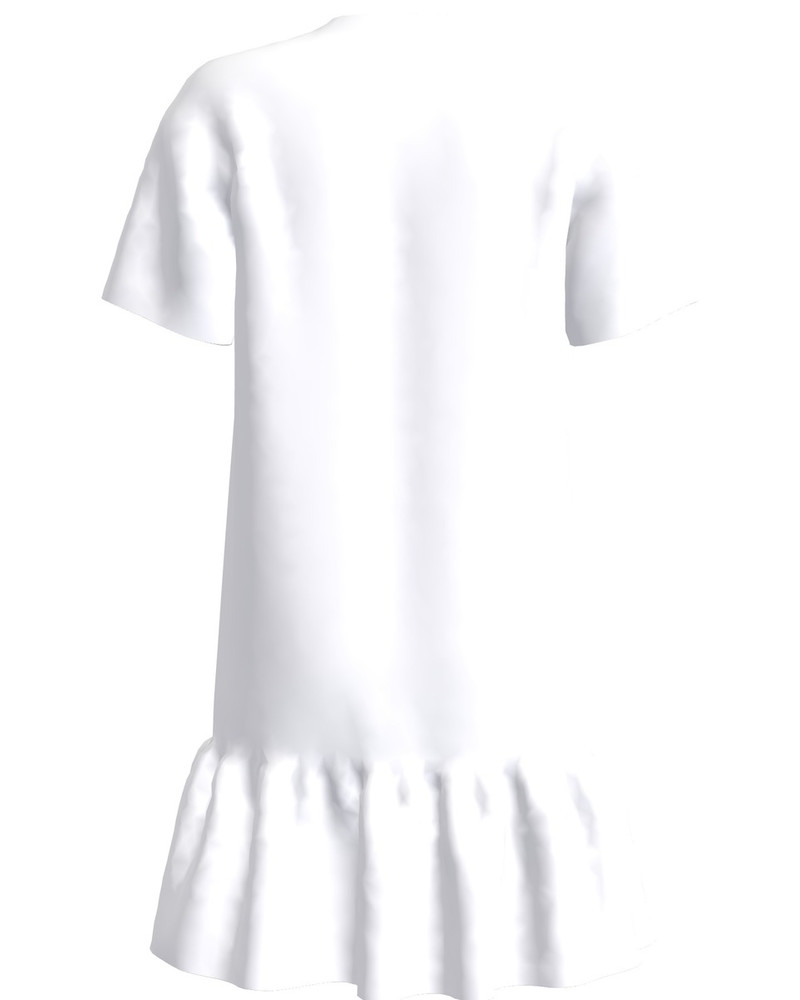 TŠEBURAŠKA FRILL DRESS WHITE