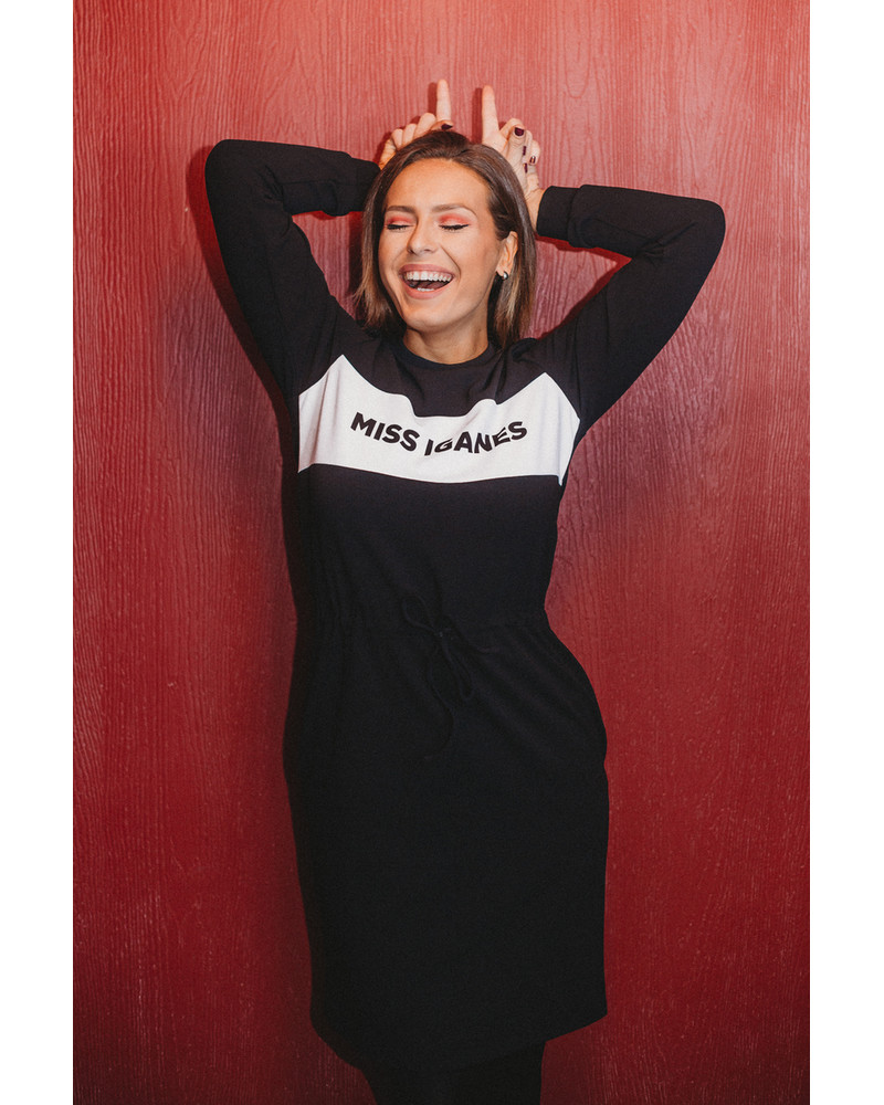 MISS IGANES BLACK JUMPER DRESS