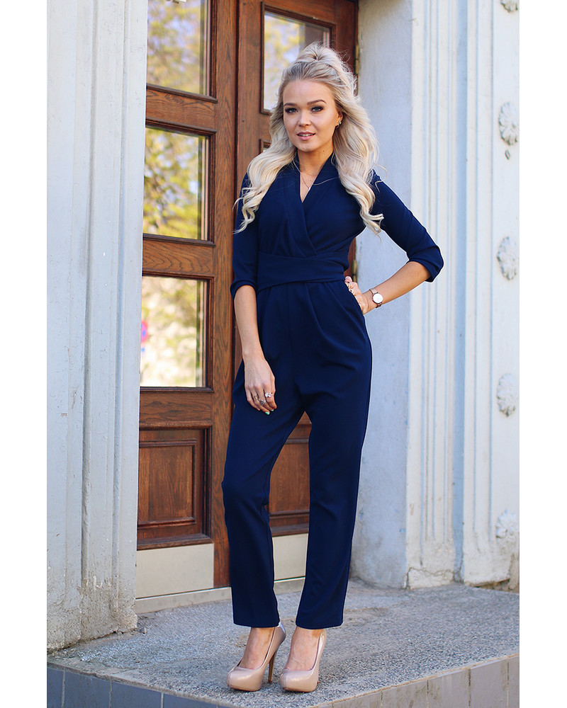 ELEGANT JUMPSUIT NAVY BLUE