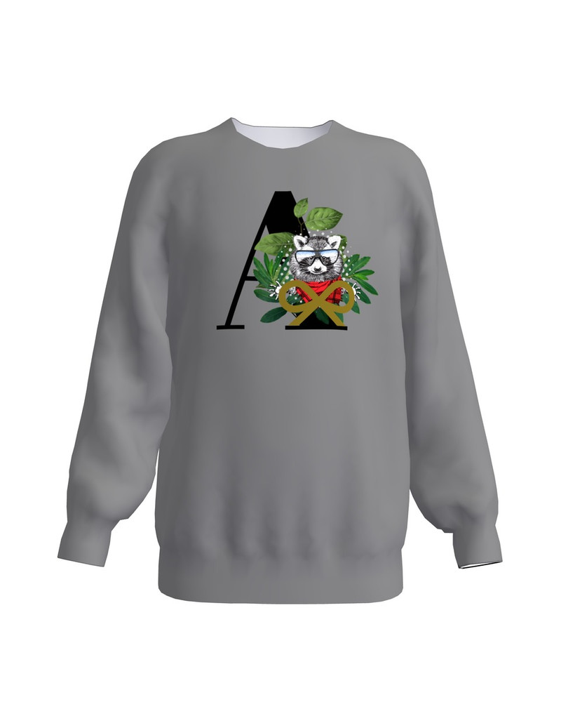 LETTER A KIDS SWEATSHIRT DARK GREY