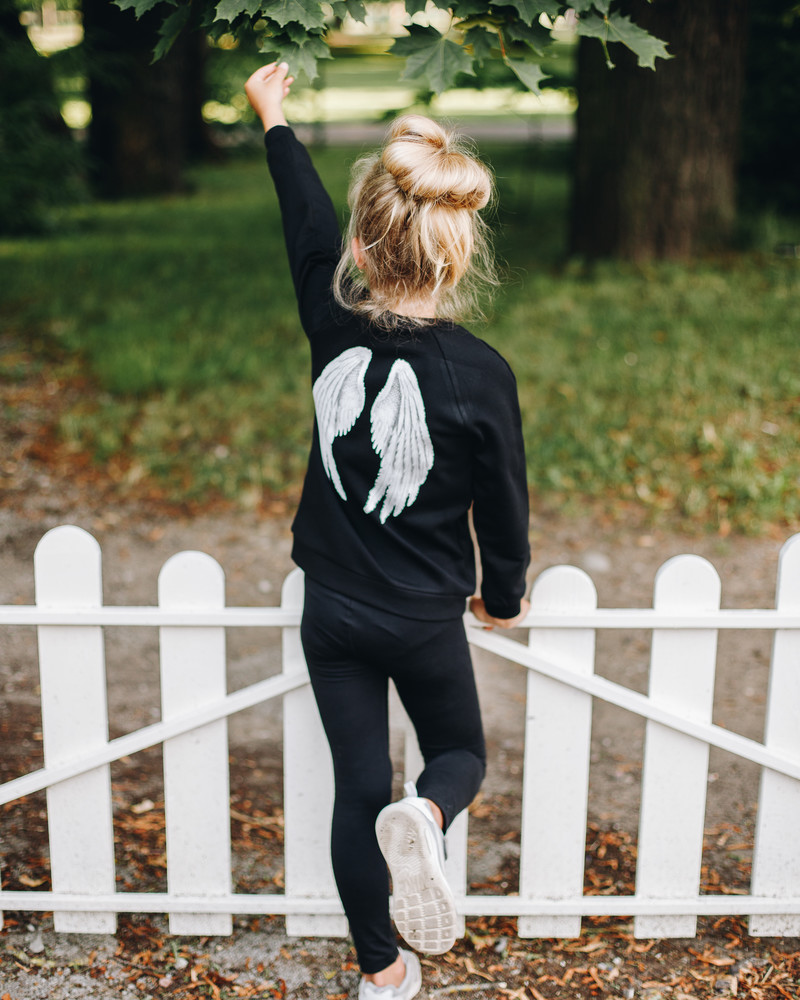 ANGEL KIDS SWEASHIRT BLACK