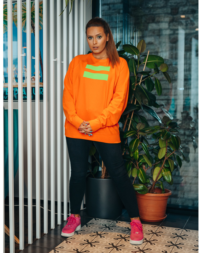 GREEN VÕRDSUS UNISEX SWEATSHIRT ORANGE