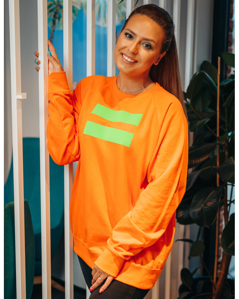 GREEN VÕRDSUS UNISEX SWEATSHIRT ORANGE