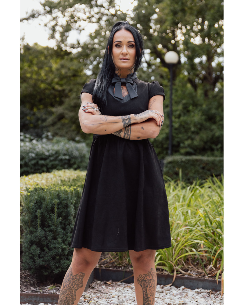 DOLLABLE DRESS SUEDE BLACK