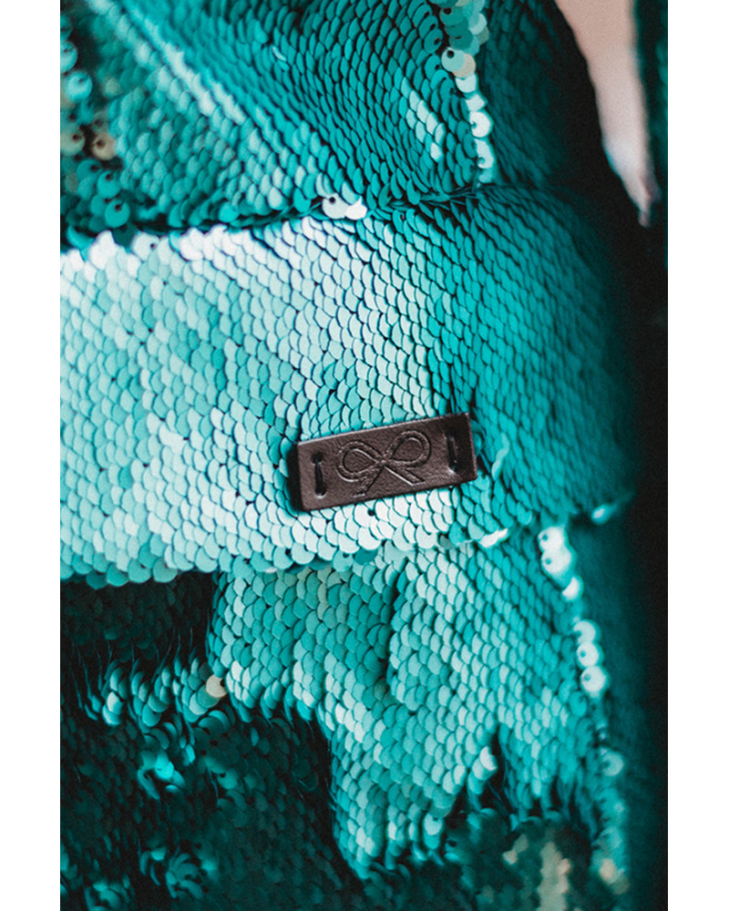 CHIC GREEN SEQUIN JACKET
