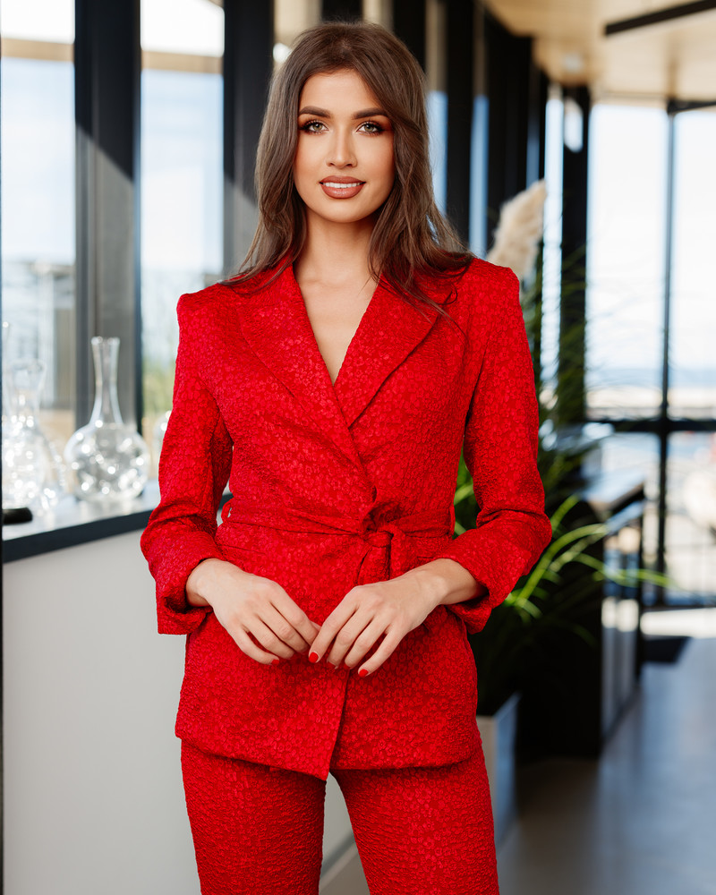 FLOWER POWER SUIT RED JACKET