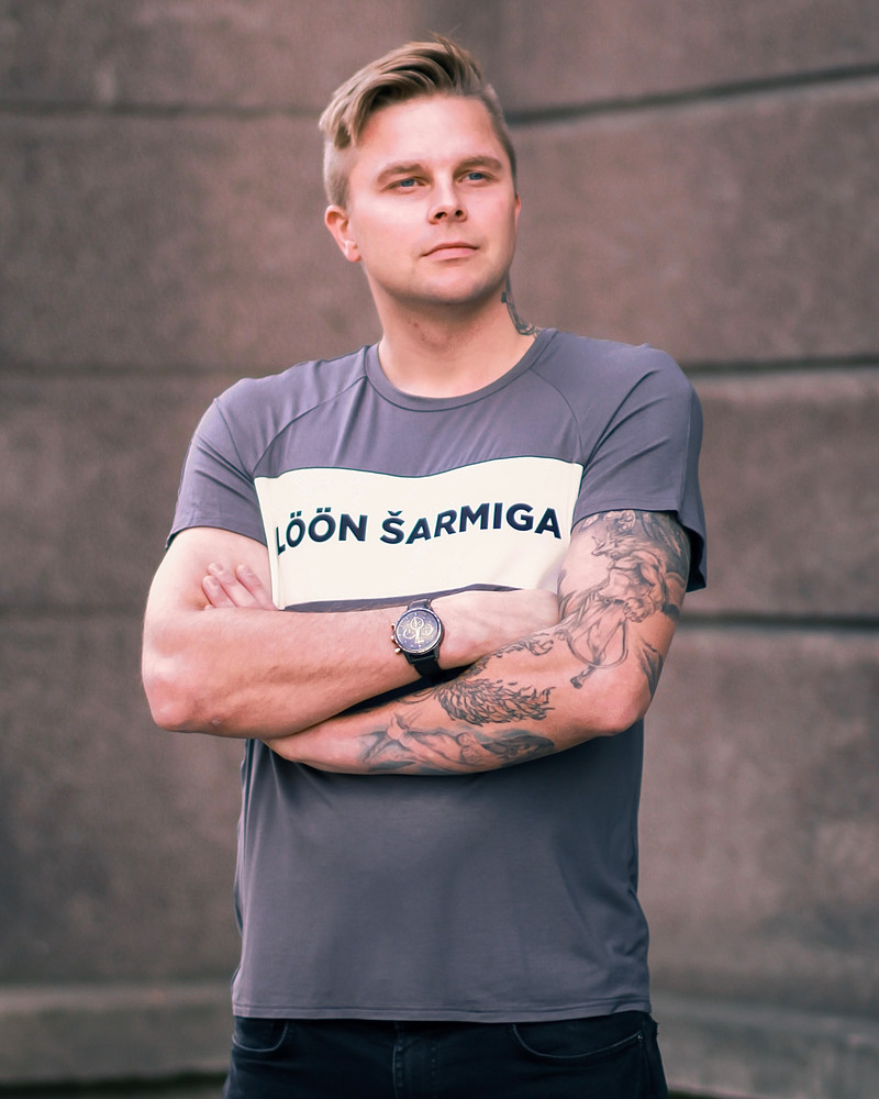 MEN LÖÖN ŠARMIGA T-SHIRT GREY