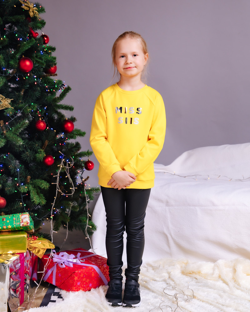 MISS SIIS KIDS SWEATSHIRT YELLOW