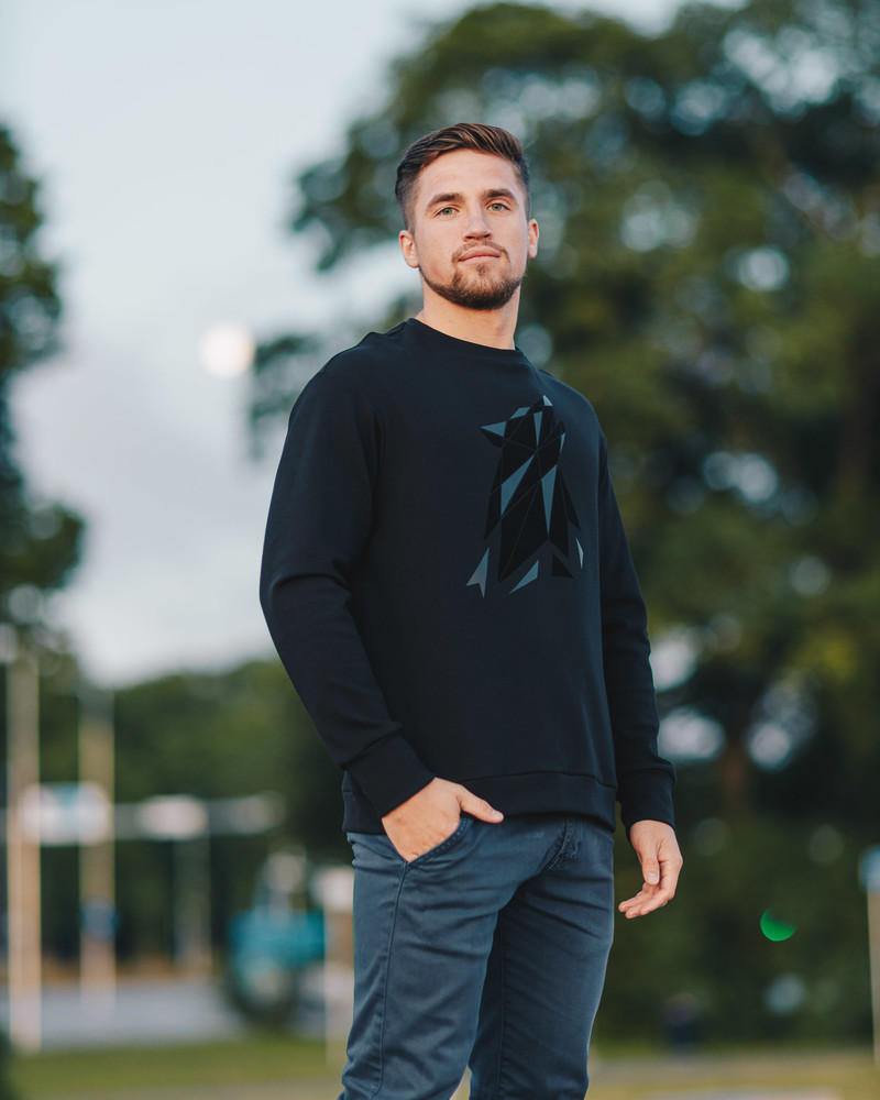 BLACK WOLF SWEATSHIRT BLACK