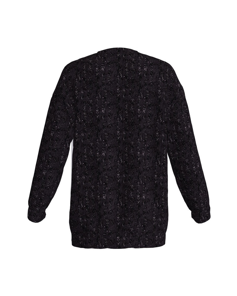POLKA DOT LIPS OVERSIZE SWEATSHIRT BLACK