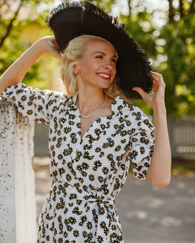 SUMMER COMET MAXI DRESS DAISY WHITE