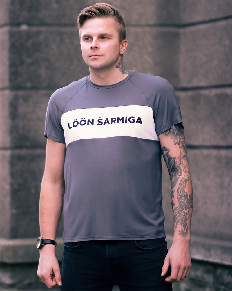 MEN LÖÖN ŠARMIGA T-SHIRT GREY