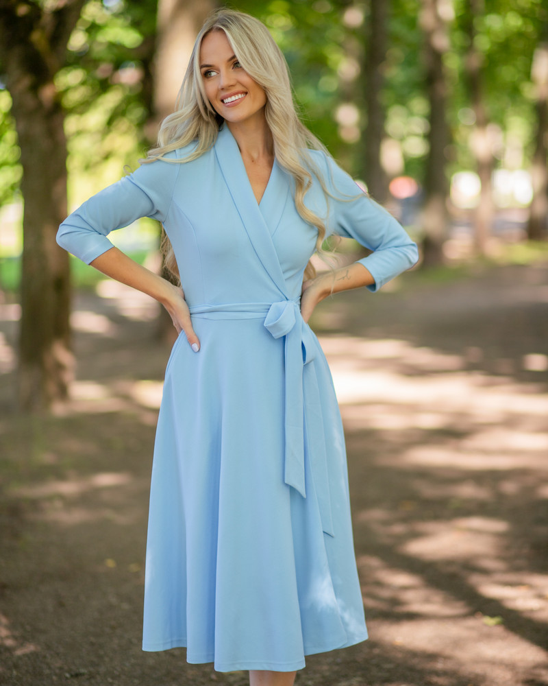 MOON MIDI DRESS SKY BLUE