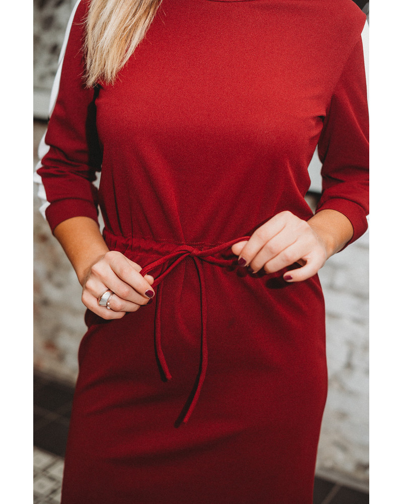 CUSTOM BORDEAUX J-DRESS