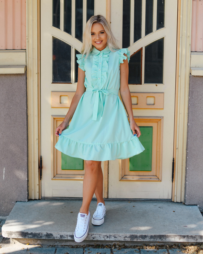 FRILL DRESS MINT