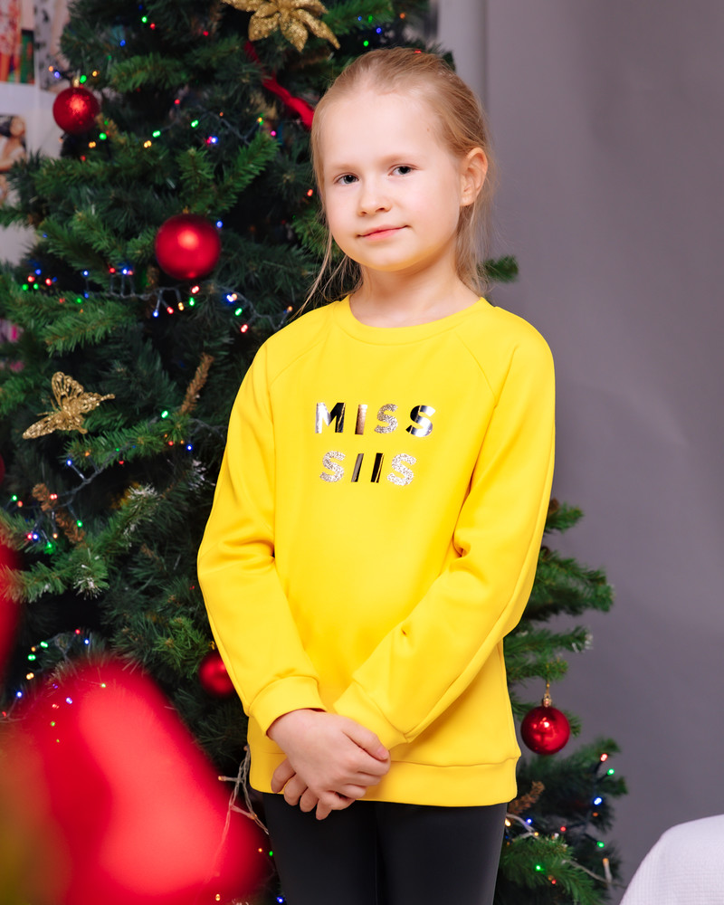 MISS SIIS KIDS SWEATSHIRT YELLOW