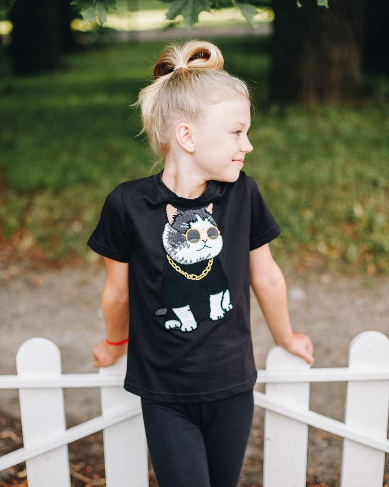COOL CAT KIDS T-SHIRT BLACK
