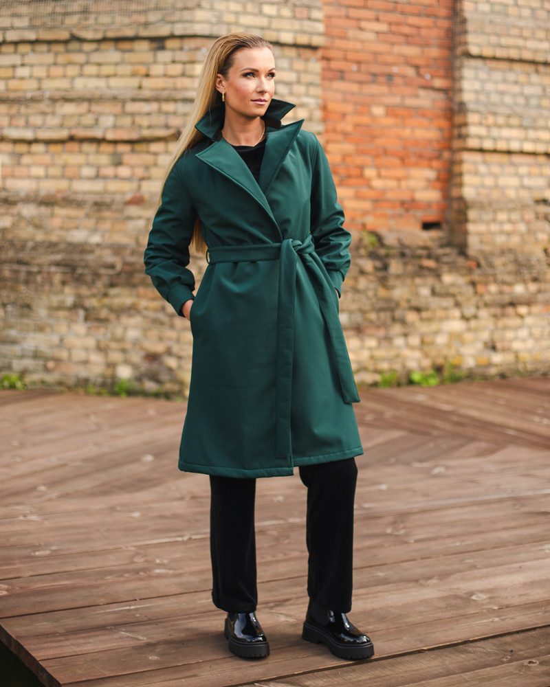 TD TRENCH COAT GREEN