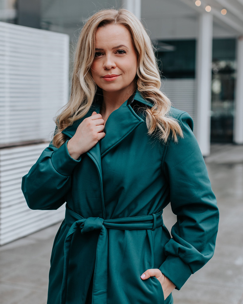 TD TRENCH COAT GREEN