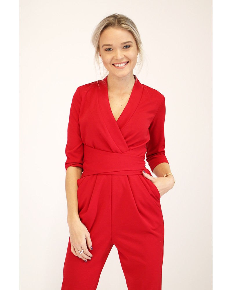 ELEGANT JUMPSUIT RED