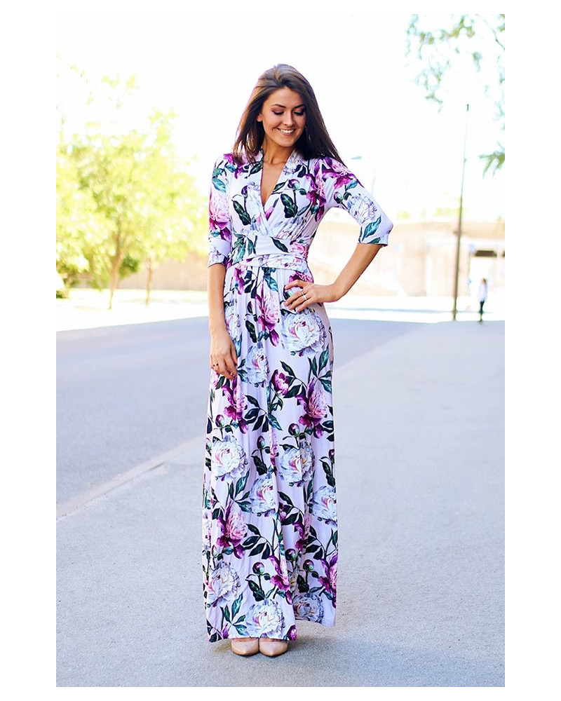 PEONY MAXI ELEGANT DRESS
