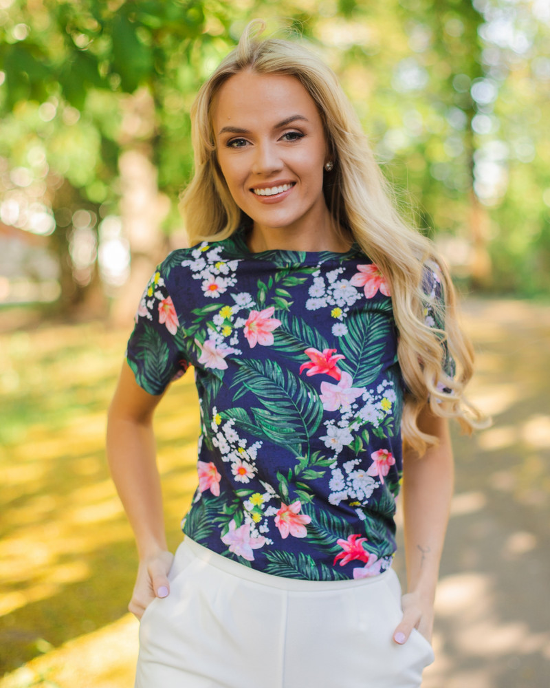 LILY T-SHIRT BLUE
