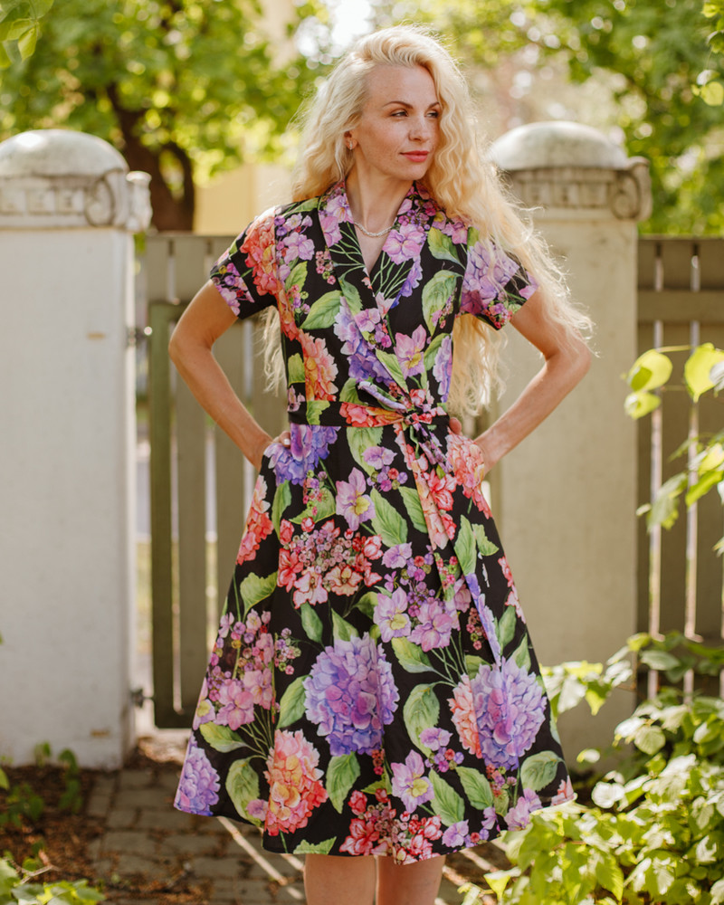 HORTENSIA SUMMER MOON MIDI DRESS