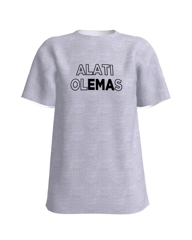 ALATI OLEMAS SLIM T-SHIRT LIGHT GREY