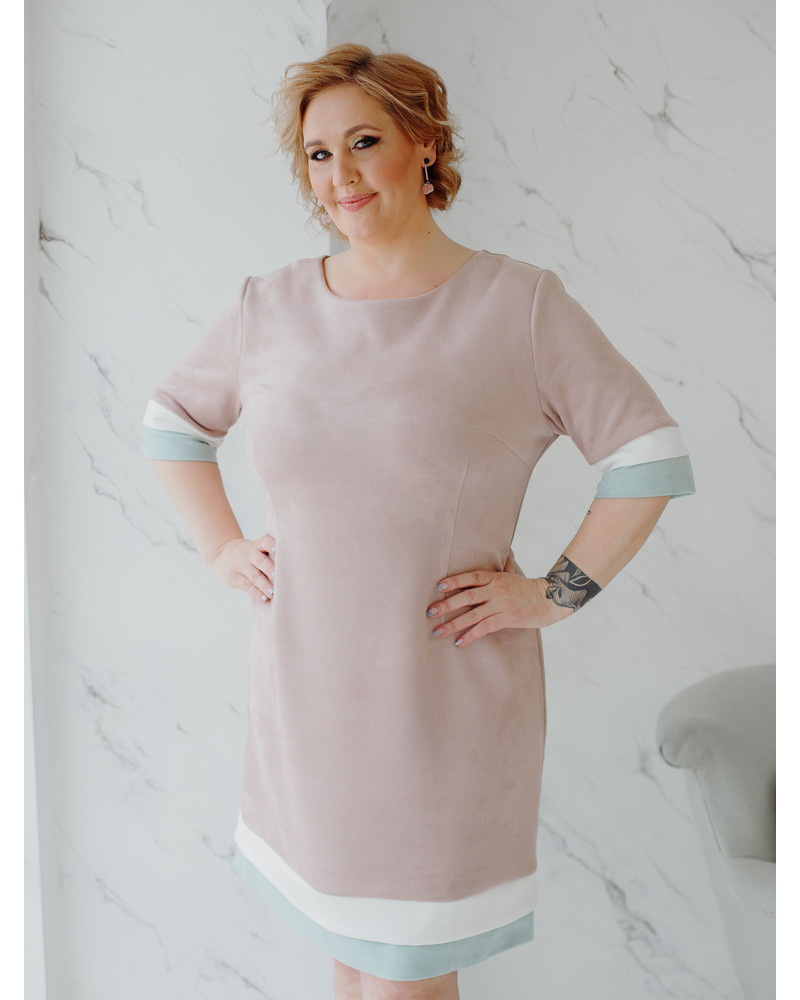 LAYERCAKE MINI DRESS BLUSH MINT