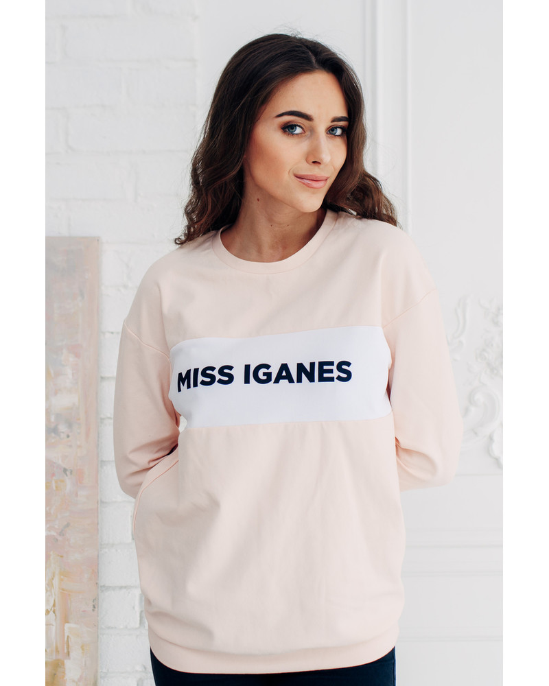 MISS IGANES OVERSIZE SWEATSHIRT PEACHY