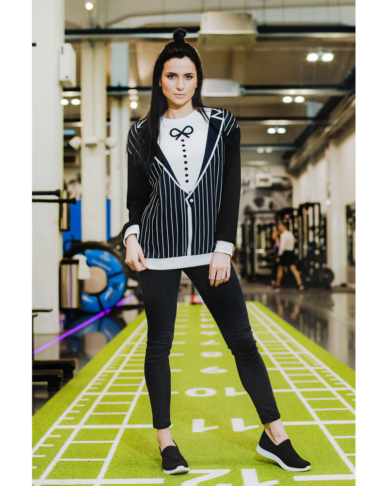 TD BOW OVERSIZE SWEATSHIRT